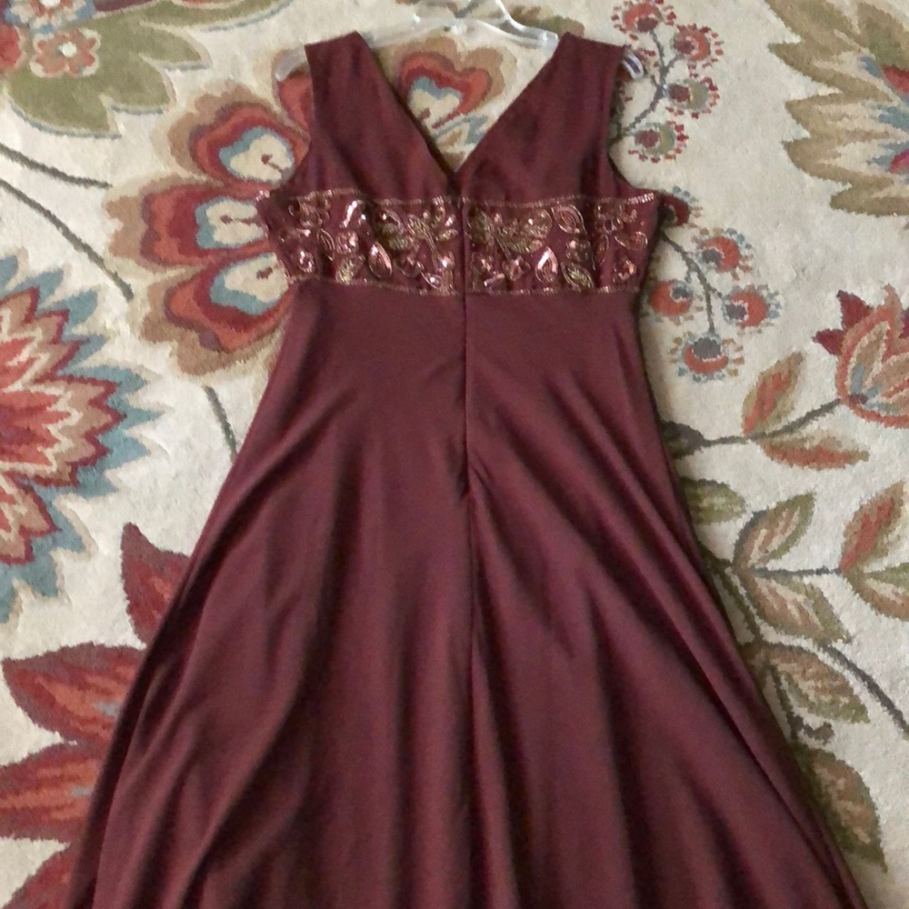 Midnight Velvet Full Length Beaded Dress - Picture 5 of 7